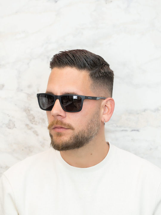 Hoffman Men's Sunglasses with Black Frame and Black Lens HB80109 C2
