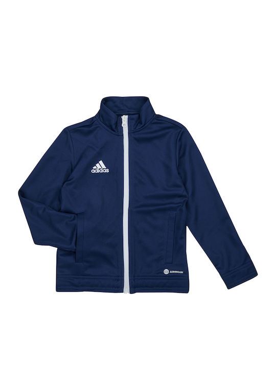Kinder-Sweatshirt Strickjacke mit Taschen Marineblau Entrada 22