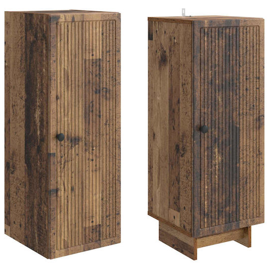 vidaXL Стая Баня Подова Колона 34.5x33x90см Кафява