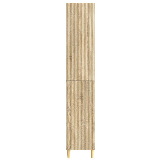 vidaXL Bathroom Floor Column Cabinet 33x34.5x90 cm Brown