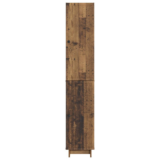 vidaXL Стая Баня Подова Колона 34.5x33x90см Кафява