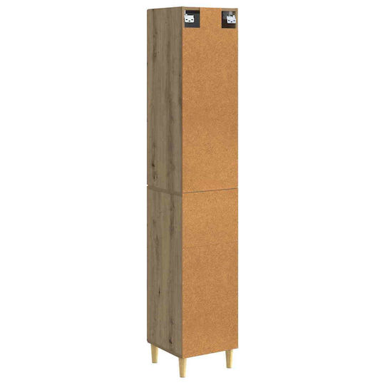 vidaXL Bathroom Column Cabinet Floor M33xL34.5xH90cm Brown