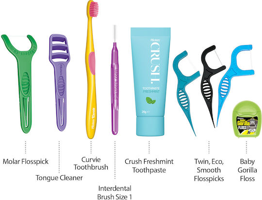 Piksters On Go Essential Oral Care Kit Erwachsene Grüne
