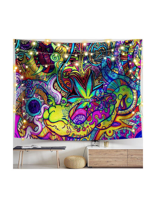 FRIPIA Tapiserie Decorativă Lucrată Manual Multicoloră Din Țesătură 150x130cm