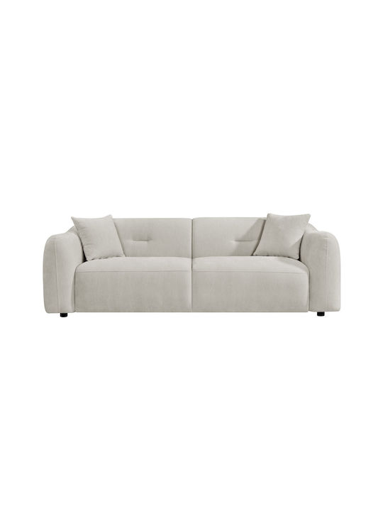 Dreisitzer Sofa Ecru 228x89x74cm