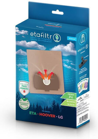 ETA Saci Pentru Aspiratoare 5 Bucăți Compatibile Cu Aspiratoarele Hoover / LG