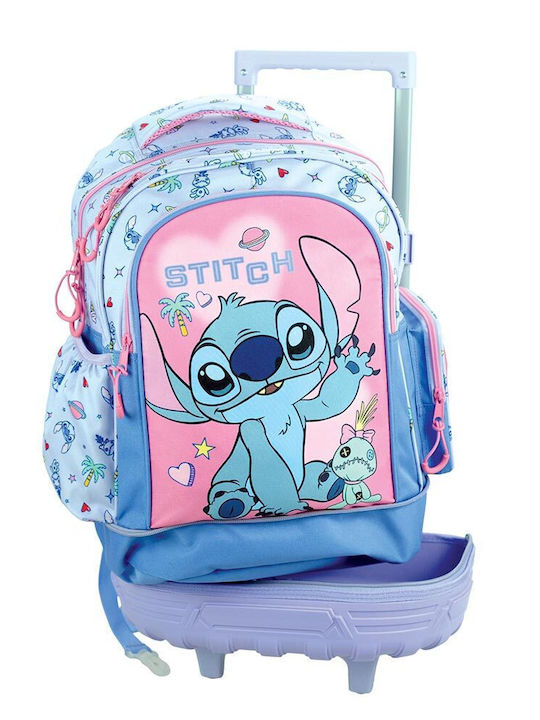 Stitch Ghiozdan Școlar Troler Școală Primară Multicolor Cu Husă Pentru Sticlă De Apă 27 Litri 342-04079 2026