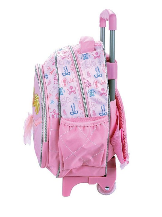Gim Barbie School Bag Trolley Kindergarten with Water Bottle Holder Multicolour 8L 15 x 5 x 25cm