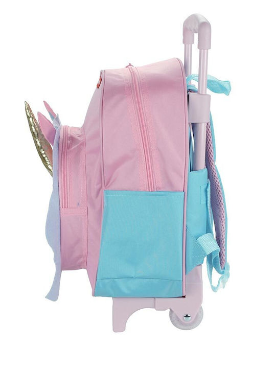 Fisher Price Kindergarten School Trolley Bag with Water Bottle Holder