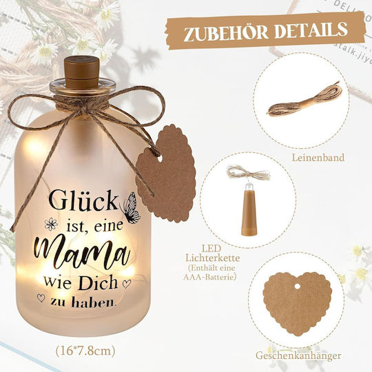 LED Dekorative Tischlampe Warmweiß Flasche
