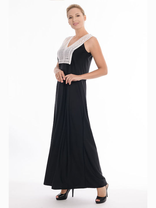 Sommer Maxi Kleid Schwarz