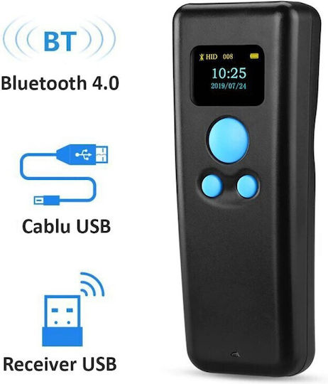 Scanner Portabil Cu Fir cu Capabilitate de Citire Coduri de Bare 1D