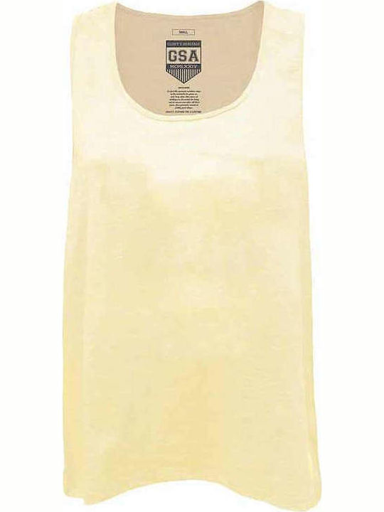 Women's Cotton Sleeveless Blouse Yellow