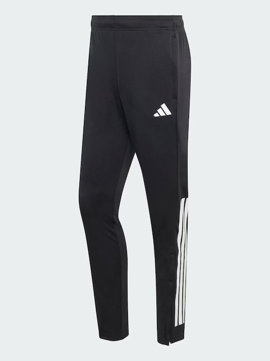Sereno Men's Sweatpants with Elastic Black White