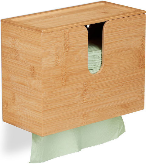 Relaxdays Hölzerner Papierhandtuchhalter Beiges 27x13x21cm 10045315 Relaxdays Hölzerner Papierhandtuchhalter Beiges 27x13x21cm 10045315