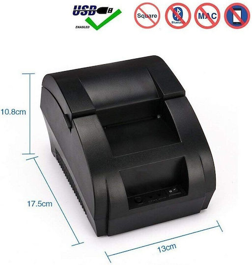 Pos Imprimantă Termică De Bonuri Fiscale Portabilă USB