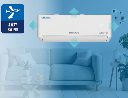 Daewoo Pro Series Aparat de Aer Condiționat Inverter 24000 BTU A++/A+ cu WiFi