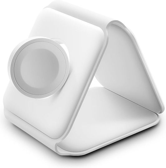 Încărcător pentru iPhone și Apple Watch Alb