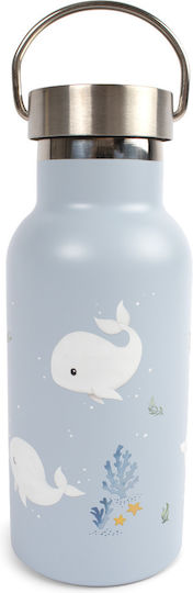 Filibabba Kids Water Bottle Thermos Stainless Steel with Screw-on Cap Non Spill 350ml