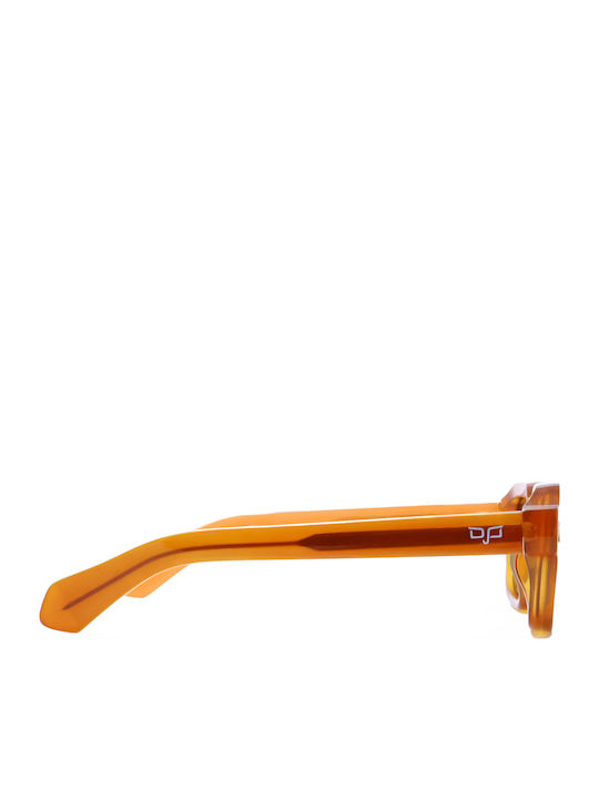 OJO Sunglasses Unisex Sunglasses with Orange Frame and Orange Lenses