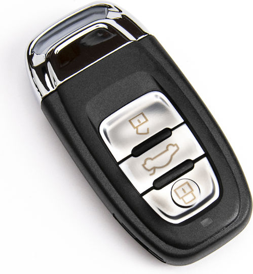 Телеремонт Калъф За Автомобилен Ключ Audi A4 A5 Q5 Q7 Rs6 3 Бутона Hu66 8t0959754