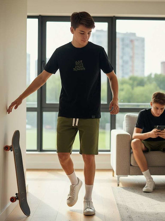 Sports Men's Shorts Set Olive/Black