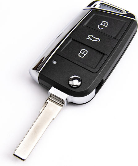 Калъф За Сгъваем Ключ Vw Seat Skoda Hu66 Hu162 3 Бутона 5g6959753ag