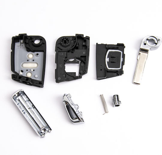 Калъф За Сгъваем Ключ Vw Seat Skoda Hu66 Hu162 3 Бутона 5g6959753ag