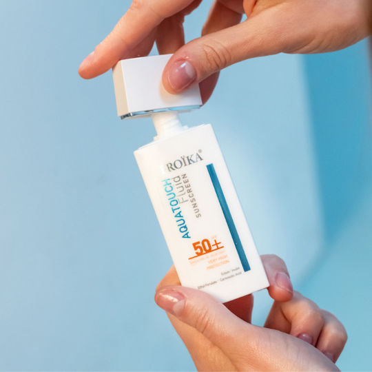 Aquatouch Оцветен Светъл Слънцезащитен Лосион за Лице SPF50+ с Цвят Tinted Light 50 мл