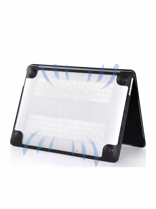 Newevo Matteguard Husă De Protecție Macbook Air 13 13.6" M2 2022 M3 2024 M4 2025 Compatibilă A2681 A3113 A3240 Finisaj Mat Antiamprentă Protecție Premium Negru