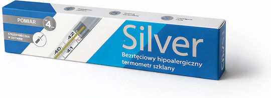 Sanity Rarus Thermometer mit Gallium Geeignet für Babys Silber