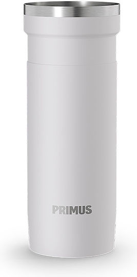 Primus Handled Tumbler Thermos Stainless Steel 500ml Brown with Straw and Handle