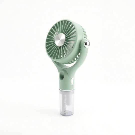 Portable Handheld Fan Usb Rechargeable Water Spray Function Oscillating Table Stand