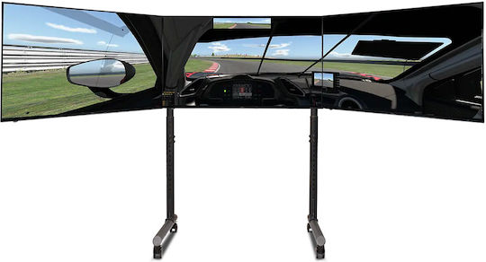 Next Level Racing Next Level Suport Tubular Rotund Independent Pentru Trei Monitoare Suport Tv Monitor