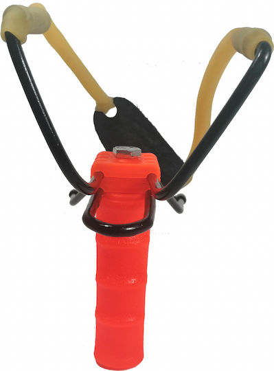 Set Profesional Praștie Metalică Suport Antebraț 100 Bile Metalice 12 Mm 20 Cm Portocaliu