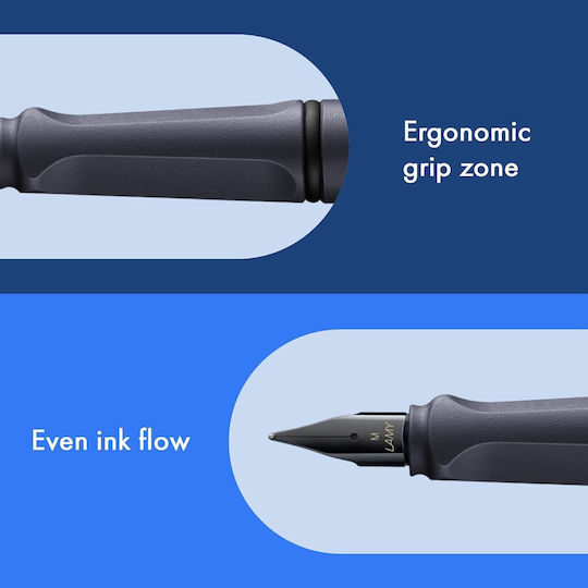 Lamy Safari Πένα Γραφής Medium Γκρι από Ατσάλι