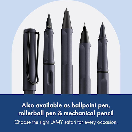 Lamy Safari Πένα Γραφής Medium Γκρι από Ατσάλι