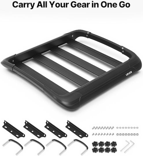 Vevor Car Roof Rack Aluminum 96.5x96.5cm Universal
