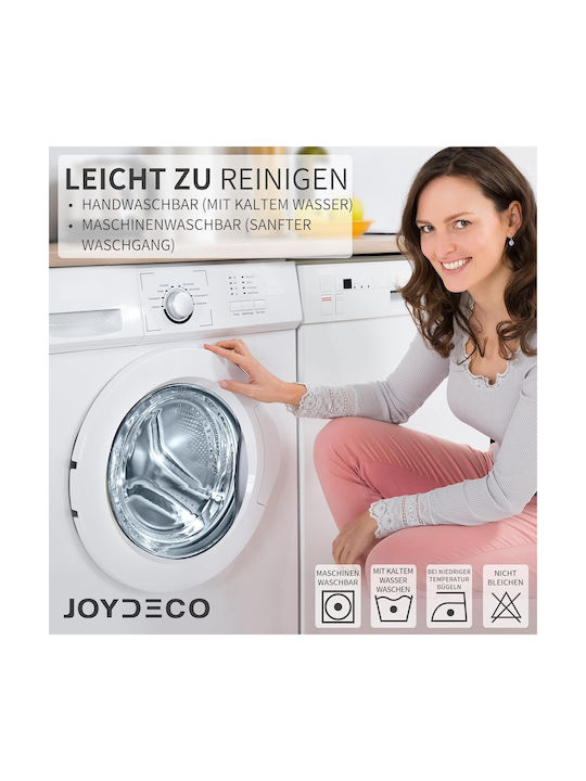 Joydeco Set Perdele Opace Cu Bretele Gri 132x210 cm