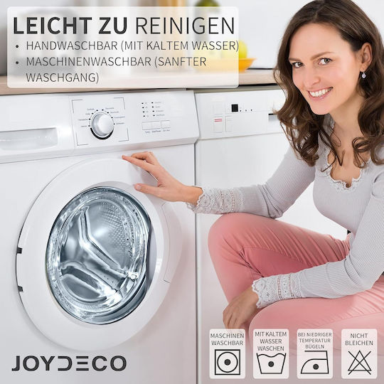 Joydeco Σετ Κουρτίνες Συσκότισης με Τιράντες Gray 132x210εκ.