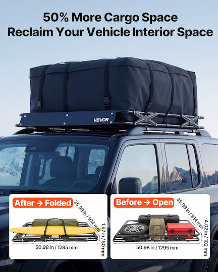 Vevor Car Roof Rack 129.5x91.4cm Universal