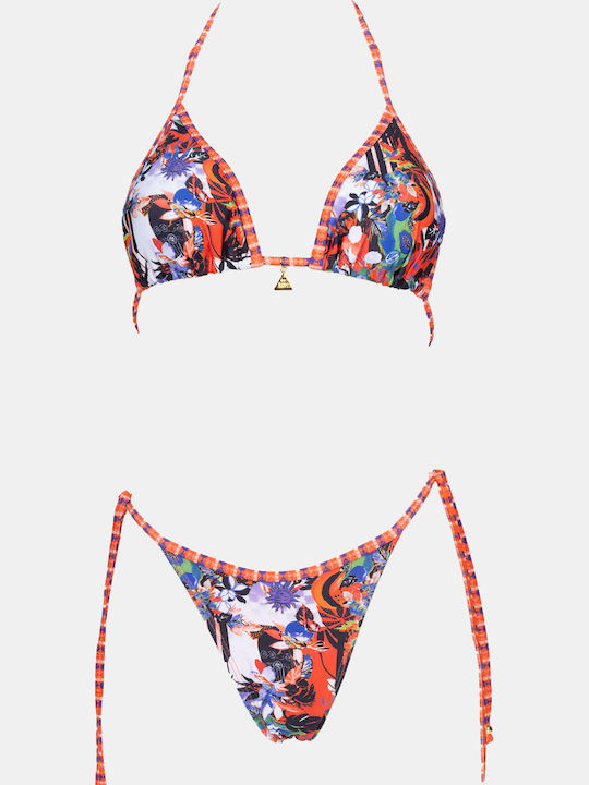Set Bikini Dreieck Orange
