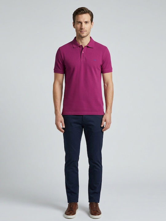 Polo Herrenblusen Magenta