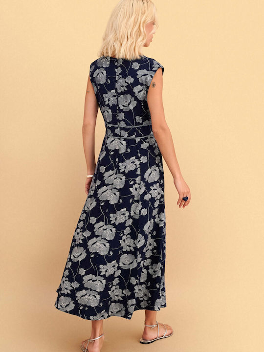Sommer Maxi Damenkleid Blau