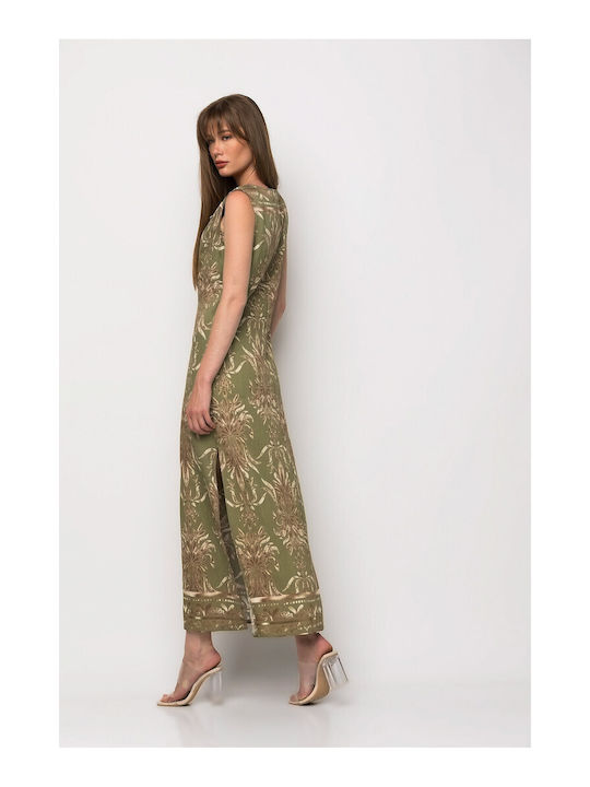 Sommer Maxi Damenkleid Khaki