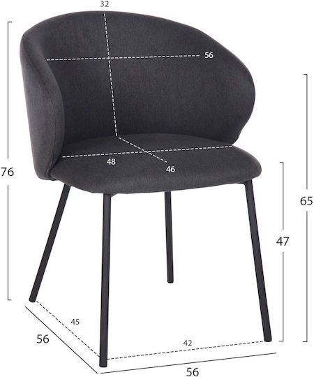 Πολυθρόνα Τραπεζαρίας 56x56x76εκ.