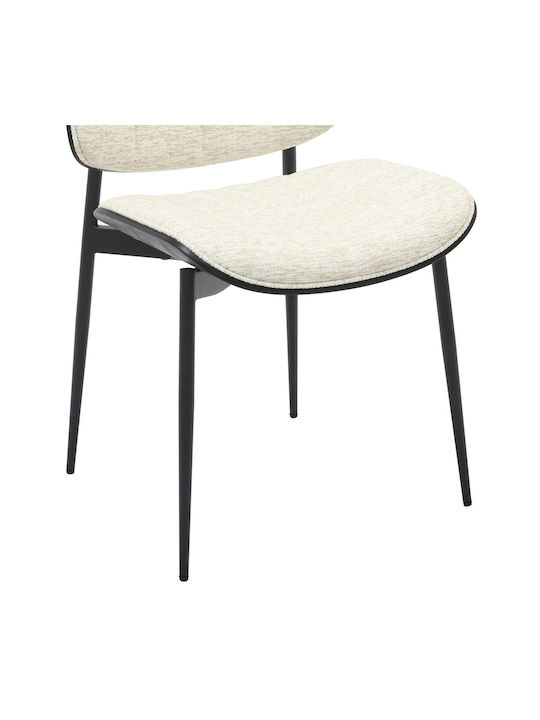 Metallic Dining Room Chair Black