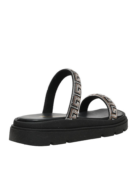 Γυναικεία Σανδάλια Flatforms Μαύρα