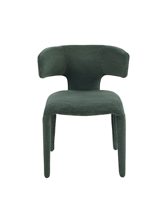 Bien Dining Chairs with Fabric Upholstery Green 2pcs 49.5x55x76cm