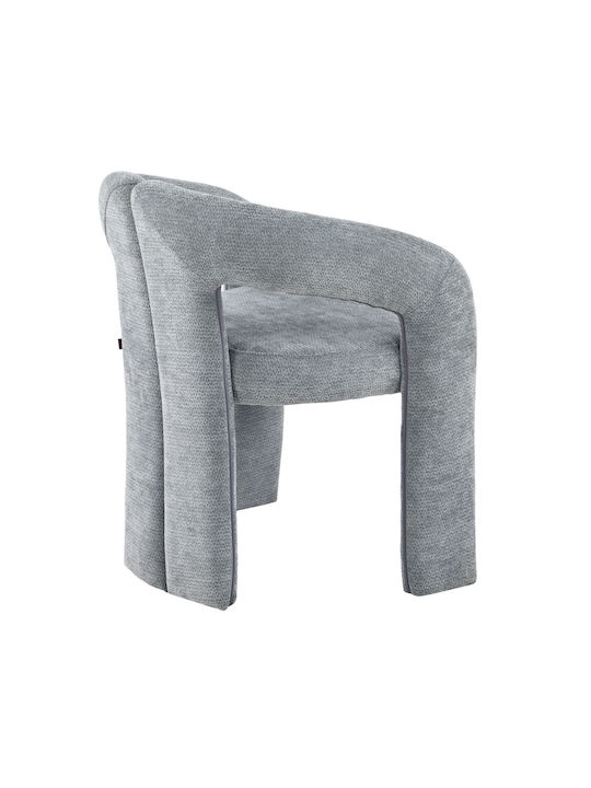 Neza Dining Chairs with Fabric Upholstery Light Gray 2pcs 64x60x76cm